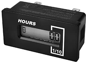 Yooreal Contaore Digitale AC/DC, Ore azzerabili per Generatore Compressore D'aria Riscaldatore Solare Pompa Pozzo Caldaia Bruciatore a Olio(AC85-250V, DC60-150V)