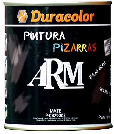 Pintura para Pizarras ARM - Color Verde - 750 ml - Acabado Mate - Superficies Pizarras de Escritura Escolares - Multi Adherencia - Resistente a Productos de Limpieza - Secado Rápido - Duracolor