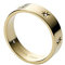 Fossil Ring Für Frauen Sutton, Breite: 3,6mm Gold-Edelstahl-Ring, JF03874710