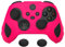 PlayVital Cover Custodia per Xbox Series X S Controller,Joystick Silicone Skin Gomma Protettiva Antiscivolo&Gommini Copri Analogici,Scorpione Edizione,Rosa Vivo&Nero