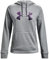 Under Armour Damen Fleece Pullover Hoodie 1373070, Pitch Gray Light Heather / Twilight Purple, L