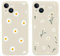 Yoedge 2 Stück Blumen HandyHülle für Apple iPhone 14 Hülle Blume 6,1, Silikon Handy Hülle für iPhone 14 Case 3D Daisy Gänseblümchen Muster Aesthetic Mädchen Frauen Geschenk Schutzhülle Weiß Cover