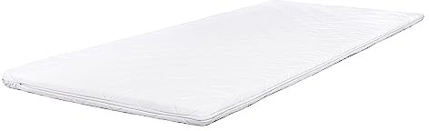 Pillows24 - Topper 160x200cm aus Memory-Schaum - 6cm hoch - Matratzentopper mit abnehmbarem Bezug | Wendbar & Fixierbänder | Oeko-TEX | Made in EU - Matratzenauflage | Matratzen Topper für jedes Bett