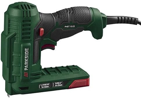 PARKSIDE® Hobby PHET 15 - Grapadora eléctrica automática (70 W), color verde