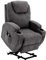 BTM Power Lift Recliner Chair Massage Chair for Elderly, Electric Lift Chair with Heat and Massage, Fabric Recliner Sofa with 2 Cup Holders, Side Pockets & Remote Control for Living Room