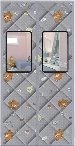 Winddichter Magnetischer Vorhang, Hält Kalt, Türabdeckung, Winddicht, Schallwarm, Isolierender Vorhang For Küche, Schlafzimmer, Zimmertüren Von Klimaanlagen (80 X 200 Cm) ( Color : A , Size : 80x210cm