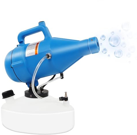Pulverizador Eléctrico de 4,5 L (1,2 galones) Nebulizador ULV Eléctrico Portátil Atomizador Nebulizador de Niebla Fría Distancia de Pulverización 8-10 M Máquina (Enchufe europeo