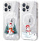 Xylota 2 Stück Magnetisch Hülle für iPhone 14 Pro 6.1 '' [Kompatibel mit MagSafe], Weihnachten Transparent Handyhülle, TPU Stoßfeste Weihnachtsmann Mode Christmas Klare Schutzhülle ，Schneemann
