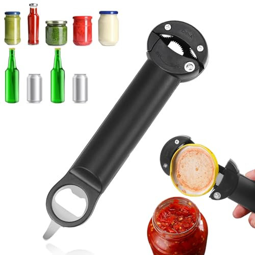 Ouvre Boite de Conserve Ouvre Bocal Manuel Multifonction Ouvre Bouteille pour Personnes Âgées Les Enfants Les Personnes Souffrant D'Arthrite