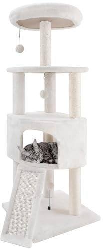 TWDEPART Kratzbaum für Katzen,115cm (Beige)