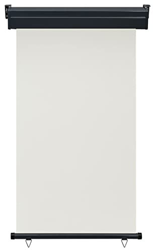 Gecheer Tenda,da Sole,Laterale,a Rullo,per Esterno,Crema,90x250 cm,Tenda da Sole Avvolgibile,Tenda da Sole per Patio,Tenda da Sole da Balcone Tenda per Terrazzo