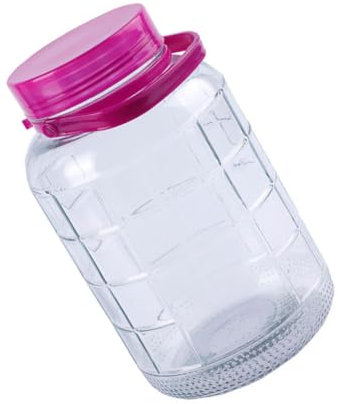 TOPBATHY Weinflasche Glas Vorratsglas für die Küche Fido-Gläser lagercontainer vorratsbehälter Behälter für getrocknete Lebensmittel versiegelter Kanister Enzym Lagertank Gärflasche