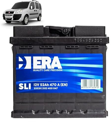 Batteria 50Ah per Fiat Doblo 1.4 Benzina/Natural Power 2009+