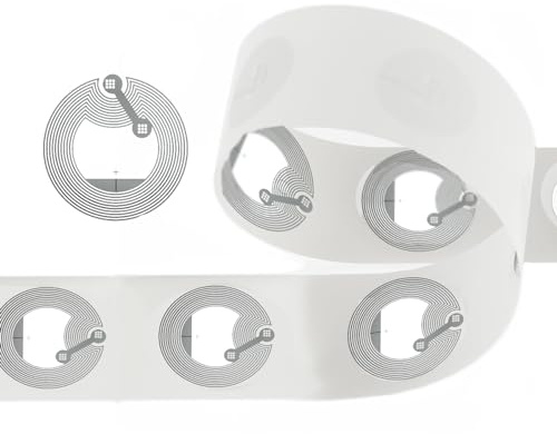 60 Stück NFC Tags Aufkleber, 25mm NFC Aufkleber NFC 213 Tag, Wiederbeschreibbar NTAG213 NFC Karten, 144 Byte Speicher NFC Chip Programmierbar NFC Sticker für Alle NFC-fähigen Handys und Geräte
