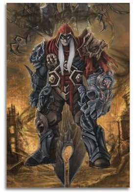 RIOEPURRT Darksiders Poster, dekoratives Gemälde, Leinwand, Wandposter und Kunstdruck, modernes Familienschlafzimmer, Dekoration, Poster, 20 x 30 cm
