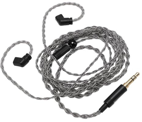 Xiuganpo Cable, Silver Plated Copper Earphone Cable, 3.5mm to 2 Pin 0.78mm Replacement Wire for QDC AS12 AS16, ZSX ZSN ZS10 Pro EDX, UE 18Pro, TRN, CCA