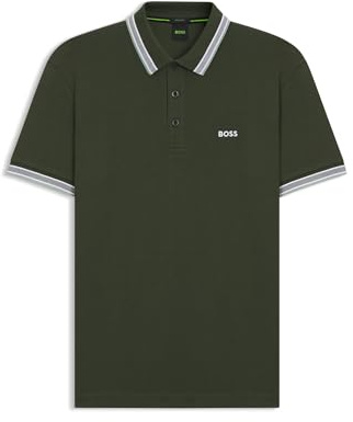 BOSS Men's Paddy 10241663 01 Polo, Open Green355, L