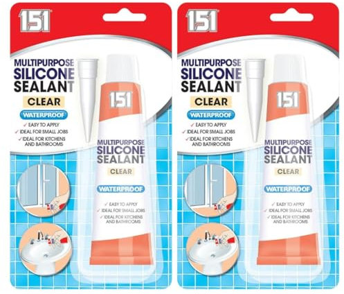 ezkart | Transparent Silicon Sealant Tubes (70g) is a multipurpose clear silicone sealant, suitable for a variety of uses around the home, especially in bathrooms and kitchens (2)