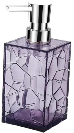 Stone Texture - Dispenser di sapone in resina, 500 ml, ricaricabile, per lozioni e piatti, per bagno, design a pompa per detersivo per piatti