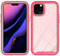 FORLUZ Custodia posteriore trasparente di lusso per iPhone 14 13 12 11 Pro Max 8 7 Plus XR XS MAX Custodia antiurto per iPhone 12 Pro Max Custodie in TPU, rosa, per iPhone 13 Mini