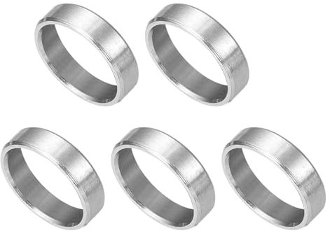 QUARKZMAN 5 Pcs Entretoises en Acier Inoxydable, 10mm ID x 12mm OD x 3mm L Acier Inoxydable 304 Entretoise de Vis à Douille Ronde Non Filetée Rondelle pour 3/8 ou M10 Vis Boulons Écrous