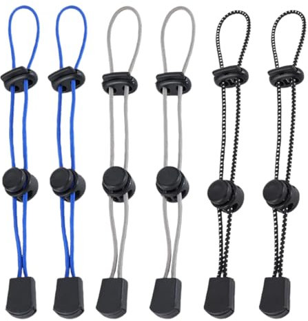 DLPRK 6 Pièces Boucle de Fixation de Corde Elastique, Attache Sac à Dos Porte-Bâton Extérieur Trekking Pôle, La Randonnée Bâton Support De Corde élastique (trois couleurs)