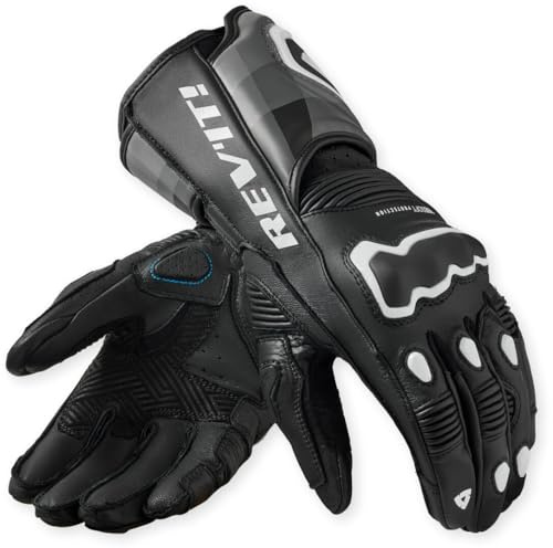 REV'IT! Revit Quantum 3 Motorrad Handschuhe, schwarz/weiß, XL