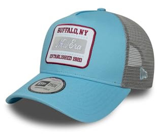 New Era A-Frame Trucker Cap Patch Buffalo Pastel Blue