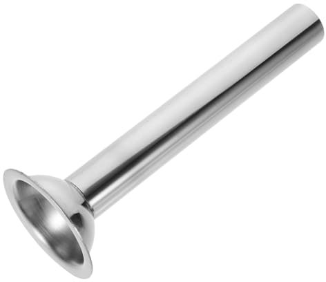 Alipis imbuto cucina salsiccia ripieno utile insaccatrice per salsicce tubi di riempimento per carne Imbuto per salsicce in metallo Acciaio inossidabile Silver