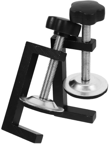 HAMPPLIES 2pcs G-Clamps Wood Clamps Adjustable Metal C-Clamps for Patio Sofa Furniture Clips Outdoor Wicker Chair Fasteners Woodworking Tool Set