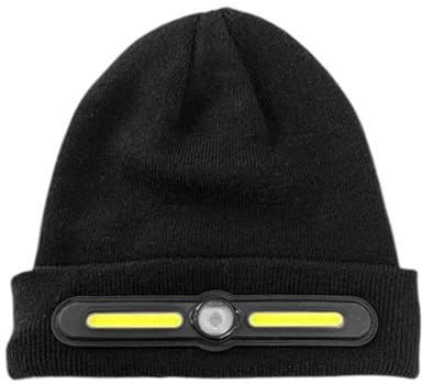 Yidueace LED Mütze | 3 Modi Stirnlampe Beanie - Wiederaufladbare Kopflampe Mütze Für Damen Herren Erwachsene Kinder Winter Wandern Outdoor Camping Radfahren,Nacht FahrradWandern Camping Outdoor
