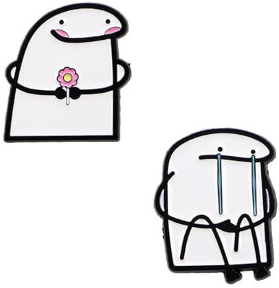 COYUN 2 Pcs Pins For Bags, anstecker pin, Enamel Anstecker Pin Lustig Metall Lustige Anstecker Anstecknadel Personalisierte Pins für Kleidung Taschen Rucksäcke, Abzeichen, Zubehör, Cartoon Amüsant