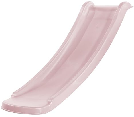 AXI Sky120 Rutsche Pastellrosa - 118 cm | Anbau Element für Kinder Spielturm/Spielhaus/Stelzenhaus | Anbaurutsche für Podesthöhe 60 cm