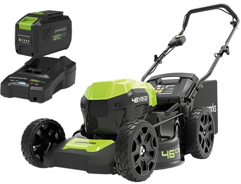 Tosaerba a batteria Greenworks 48V con lama da 46 cm