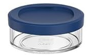 Mepal - Müslibecher Abteil Ellipse - Müslibecher To Go - Platz für Snacks und Toppings - Einfachen Drehbewegung öffnen - Spülmaschinengeeignet - 200 ml - Vivid blue