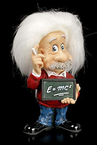 Veronese Studio Collection Albert Einstein Figur - E=mc² | Dekofigur, handbemalt