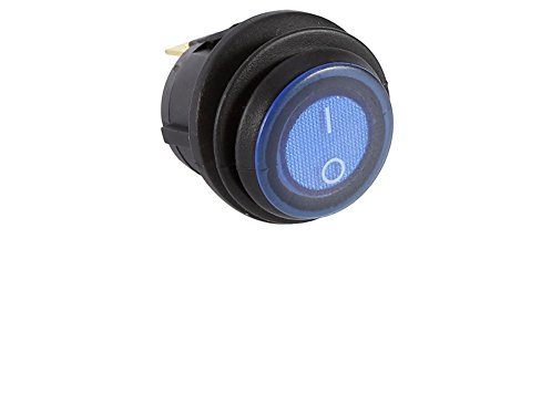 12 V 16 A Auto LED Kippschalter, TOGGLE beleuchtet blau light rund Schalter SPST ON-OFF-Control 3 Polig
