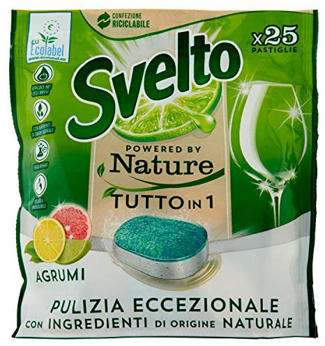 Svelto Tutto in 1 Pastiglie per Lavastoviglie Agrumi 25 lavaggi - 438 g