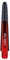 WINMAU Vecta Rot Short Polycarbonate Dart Stems - 1 Sätze pro Packung (3 Schäfte insgesamt)