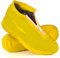 JUDA Cubierta del Zapato Impermeable, Funda de Silicona para Zapatos con Suela Antideslizante, Lavable Cubierta del Zapato Reutilizable Para Días de Lluvia y Nieve (M (34-38), Amarillo)