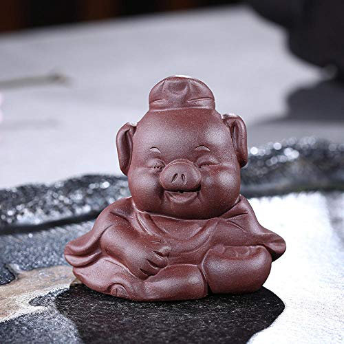 Tea Accessories Zisha Tea pet Pig Qin Chess Calligraphy and Painting Decoration Small Tea Set-Chess jnkdkd206