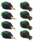 4x Klinken Stecker + 4x Buchsen 3,5mm Adapter > Terminalblock 3 Pin Schraub Klemme Set