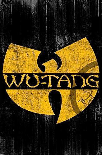 Wu-Tang Wand-Blechschild Metallposter Retro Plakette Warnschild Vintage Eisen Malerei Dekor Lustig Hängende Handwerk für Büro Schlafzimmer Wohnzimmer Club