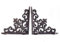 Marco Paul Small 13cm Black Wall Brackets Heavy Duty Cast Iron 2pc Shelf Bracket Set Vintage Victorian Scroll Design Shelving Brackets for Walls Ideal for Indoor and Outdoor Metal Hooks