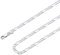 Suplight Collane Uomo Argento 925 Vero Catenina Argento Figaro Lunghezza 51 cm Larghezza 3mm Collana Catena Uomo Ipoallergenica e Robusta con Confezione Regalo