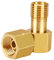 sukudon Angle de raccordement gaz 1/4'' filetage à gauche raccord d'angle à 90 degrés laiton