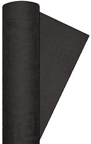 Ciao-Nappe en rouleau de papier damassée, noir, Solide, 34030, 7m x 120cm