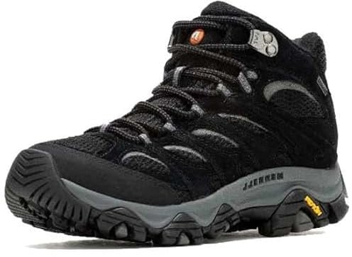 Merrell Moab 3 Mid GTX, Scarpe da Arrampicata Alta Donna, Black Grey, 38.5 EU