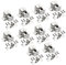 XINMEIWEN 10Pack Double Roller Catch Cabinet Catch Door Latch Heavy Duty Latch Hardware mit Speer Strike Installationsschrauben für Home Kitchen Cabinet Schrank (verzinkt)