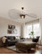 Qiaomao Vertigo Lampe Weiß 80cm Vertigo Pendelleuchte Wohnzimmer, E27 LED Kronleuchter Retro Vertigo, Glasfiberstahl + Polyurethan Vintage Hut Hängeleuchte, Modern Kronleuchter Höhenverstellbar